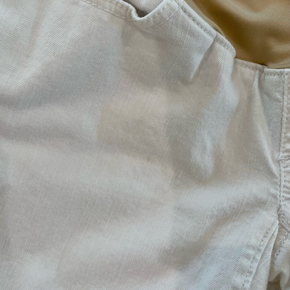 Petite Loft White Maternity Jeans - Picture 3 of 4